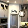 Modern Farmhouse Kitchen Sign Black Cursive on White Brick Durable Metal Wall Art Gift for Home Cafe Restaurant Decor