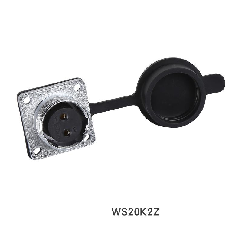 ZHQCN WS20 TQ+Z Waterproof Industry Socket Plug M20 Soldering Wire to Board Panel Mount Electronics Connector 2 3 4 5 7 9 12 Pin