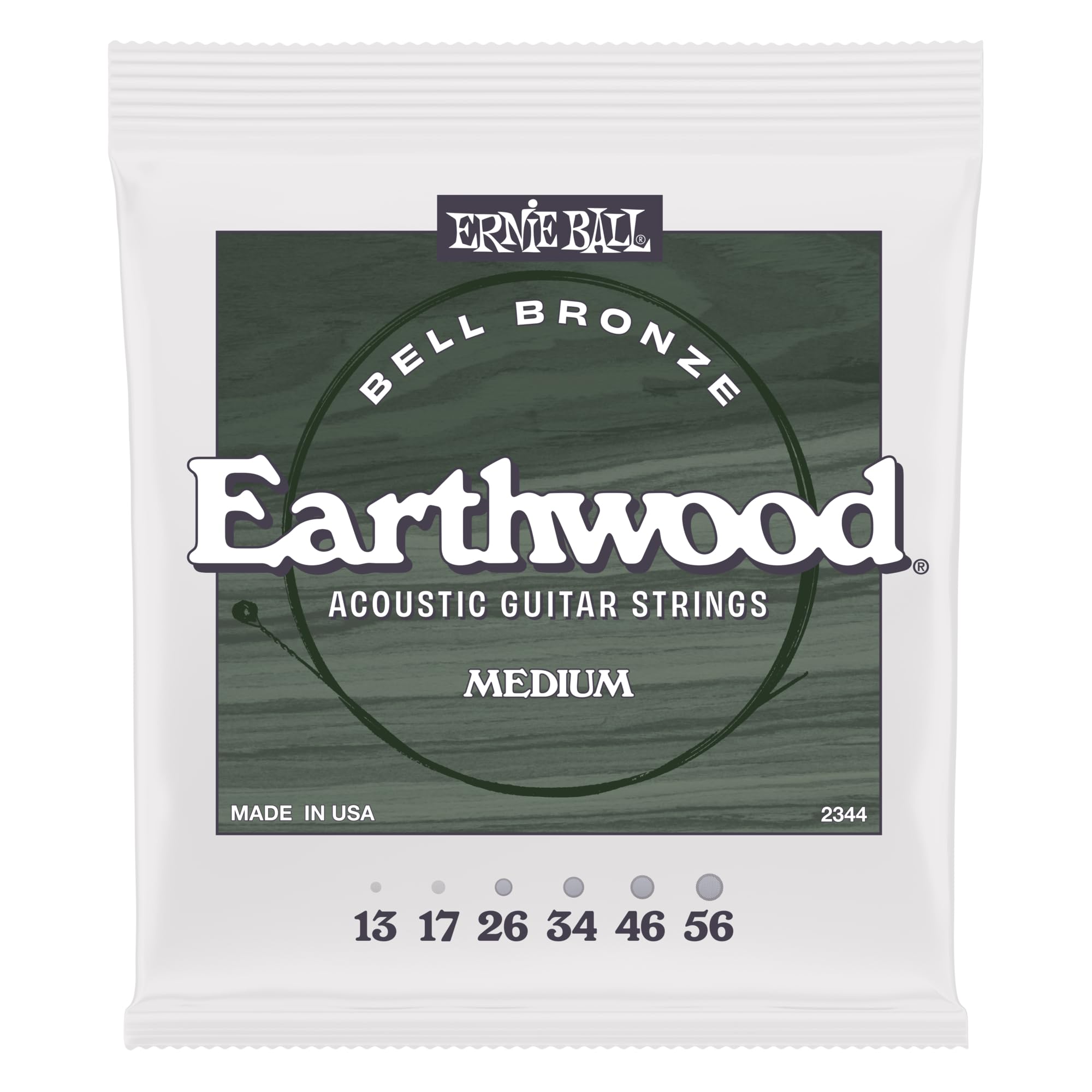 

Струны для акустической гитары ERNIE BALL Earthwood Bell Bronze 2344 Medium Под руководством Джона Майера Мощный и насыщенный звук Лучшие акустические струны