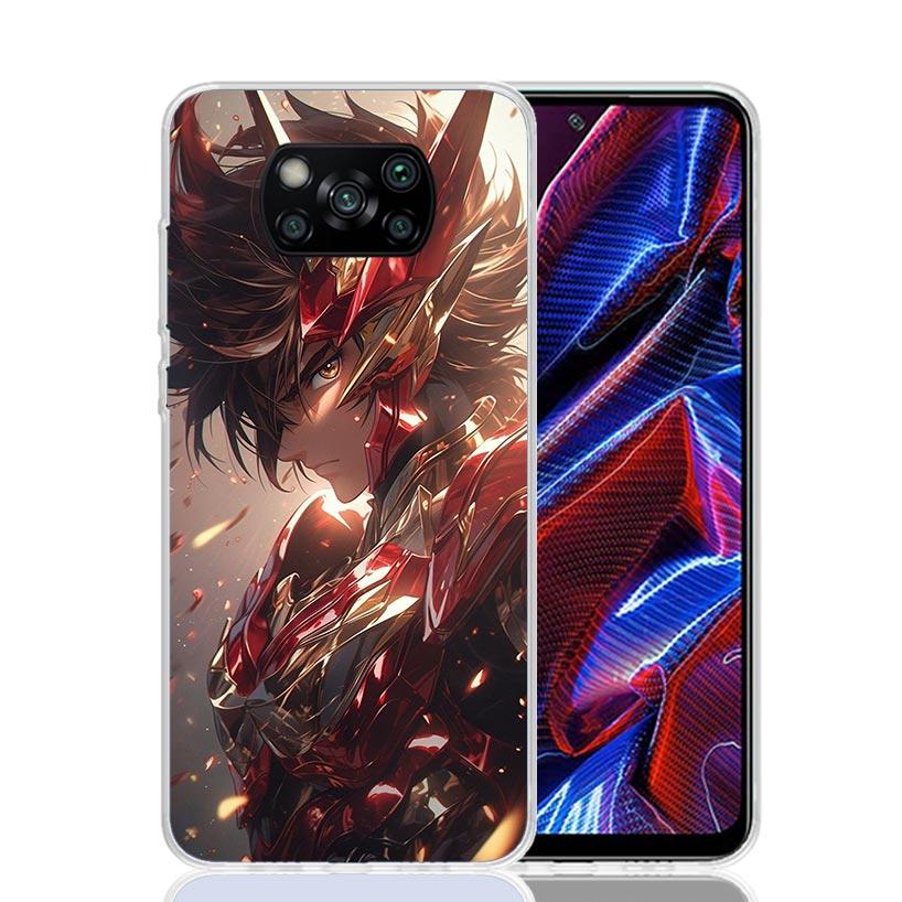 

Крутой чехол для телефона Saint Seiya для Xiaomi Poco X7 X6 X5 Pro F7 Ultra Redmi 15C 15 13 13C 12 12C 10 10A 10C 9 9A 9C 9T Обложка Poco X7 Redmi 15 5G