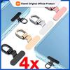 Xiaomi Mini Stainless Steel Mobile Phone Lanyard Tab Silent Hole Clip Charging Port Gasket Antilost Metal Mobile Phone Lanyard Tab Card