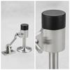 Stainless Steel Door Stopper with Hook Rust Resistant Heavy Duty Mounting Hardware
