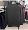 Men's Thick Plush Fleece Knit Top - Round Neck, Warm Base Layer for Winter/Autumn
