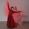 New 200x100cm LED Luminous Scarf Dance Performance Solid Color Performance Props Belly Dance Light Up Veil Carnival