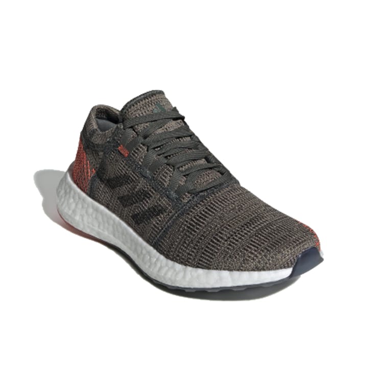 Adidas Pureboost Go J Sports Slip Resistant Low top Kids' Running Shoes Gray Orange White Teenagers F34007