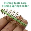 10pcs Baits Thrower Feeder Saltwater Fishing Accessories Feeder Basket Fishing Spring Feeder Coil Inline Method Feeder