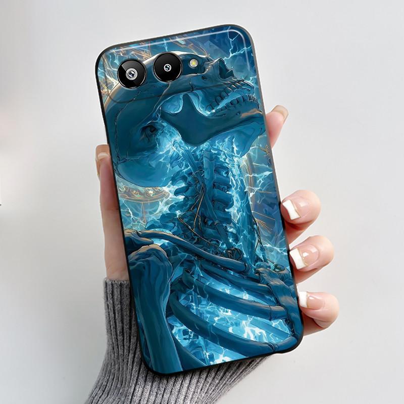Casing For BLU G95 Case Aesthetic Luxury Cute Cool Boys Girls Pattern Black Matte Soft TPU Silicone Phone Case Back Shell Cover