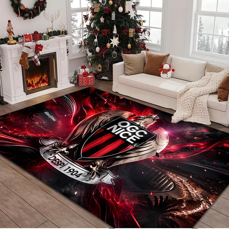 1PC rug Ogc Nice Crest Carpet, Chair Rug,Area Rug for Office Bedroom living rooms bedroom, Doormat decor Christmas fan gifts