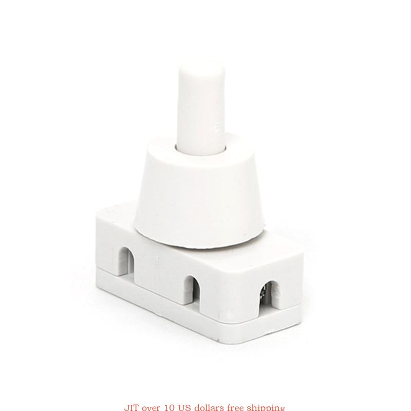 Mini Power Switches ON/OFF Push Button for Home Lamps Industrial Field AC250V 10A 2 Pins Latching Pressure