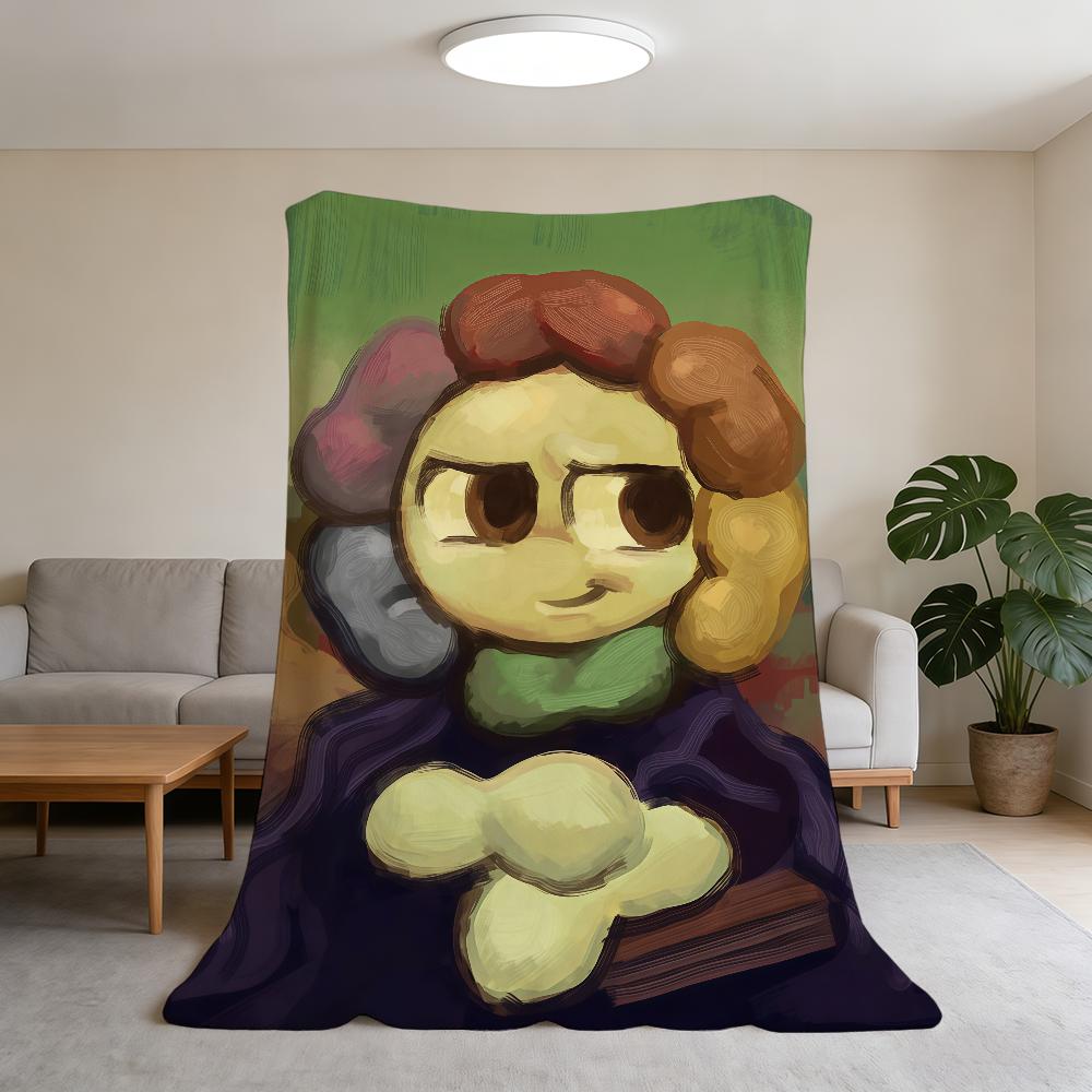 

cute Blanket Cartoon W-World D-Dandys Super Warm Comfortable Plush Throw Blanket Child Home Sofa Bedroom Gift 75x90cm