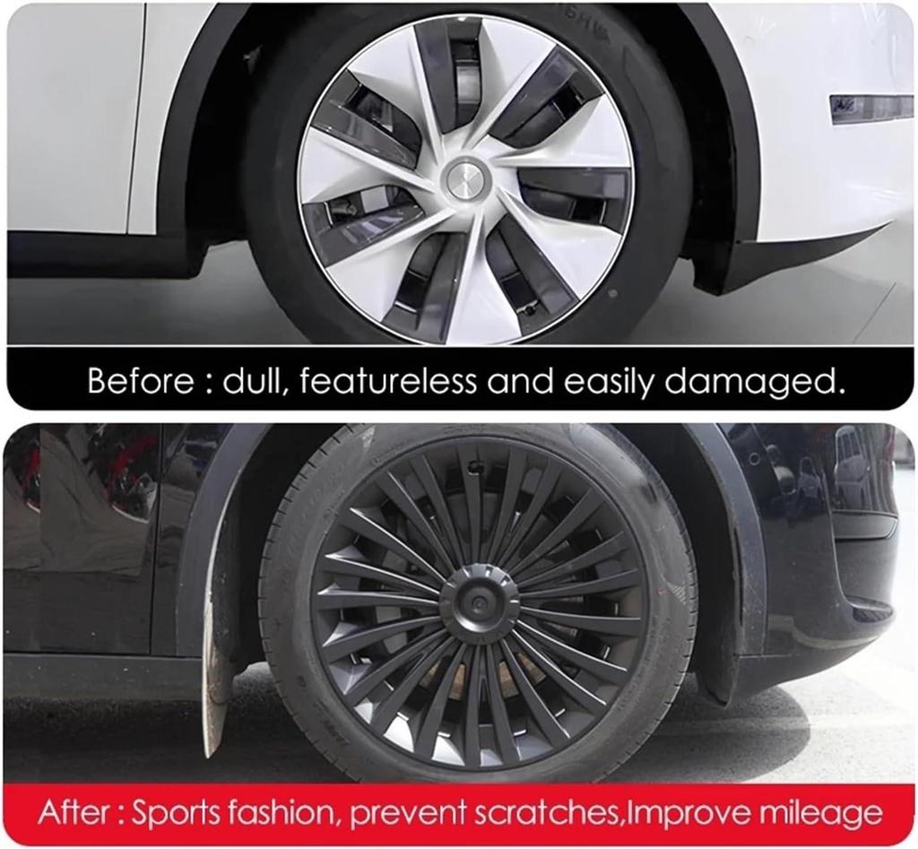 Fits 2017-2024 Tesla Model Y 19" Riku Style Wheel Cover