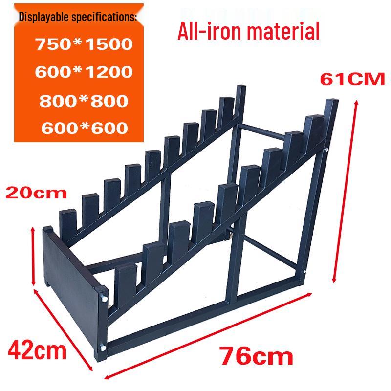 Multi-Functional Adjustable Floor & Wall Tile Display Stand for Wood, Ceramic, & Stone Tiles 800x300 by Leide Zhu