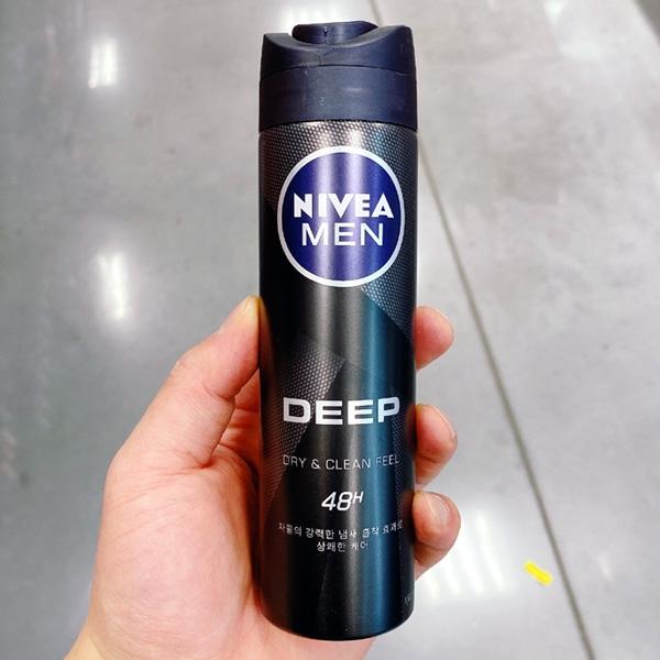 

Дезодорант-спрей для мужчин Nivea Deep 150 мл, корейская косметика