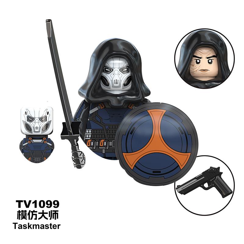 Thunderbolts Black Widow Building Blocks Daredevil  Bricks Taskmaster For Toys Gifts Children Mini Action Figures Party GIFTS