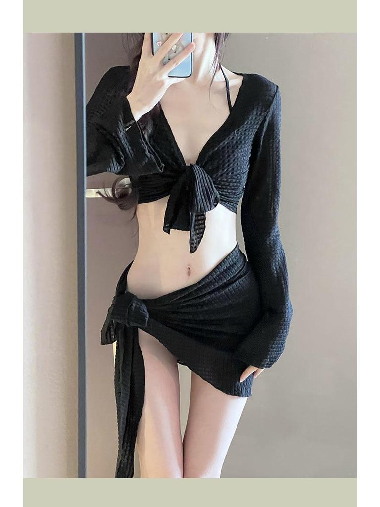Elegante Bikini a Quattro Pezzi Slim-Fit – Costumi da Bagno Pura Voglia per Vacanze & Terme