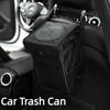 Washable Car Trash Can Waterproof Car Organizer With Lid Hanging Garbage Bag  Car Accessories