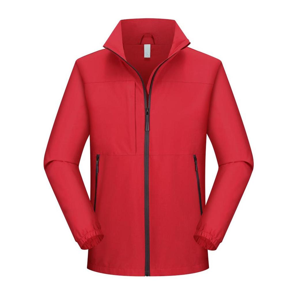 Unisex Windproof Stand Collar Business Jacket - Customizable Logo