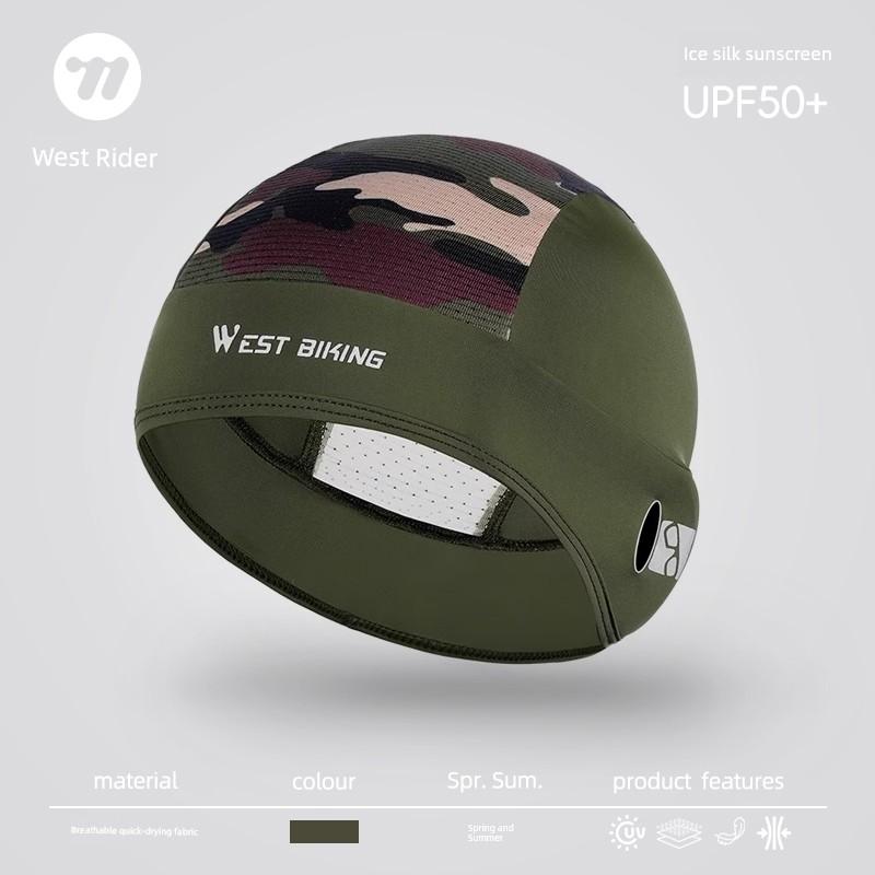 West Rider Bicycle Ice Silk Small Hat Summer Sun Protection Headgear Unisex Helmet Liner Breathable Headscarf for Cycling