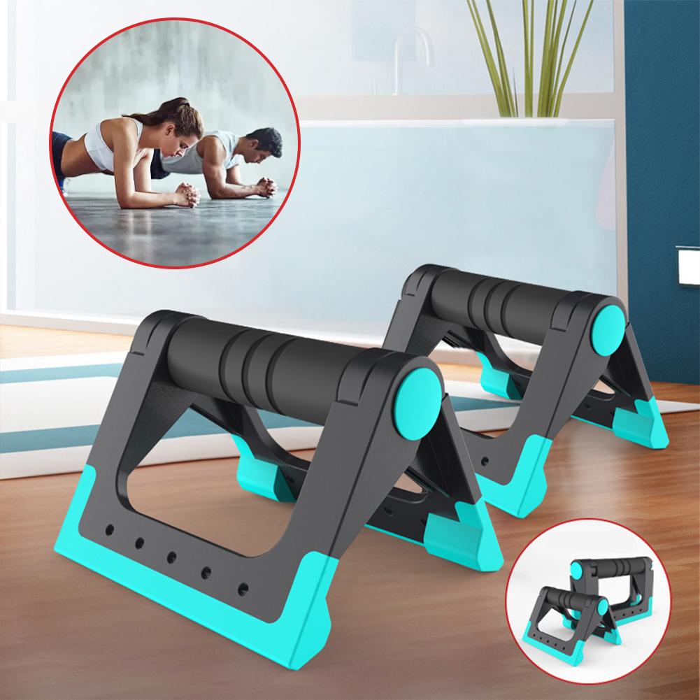 1 Pair Foldable Push Up Stands Non-Slip Push-up Bracket Strength Training Equipment Fitness Stand Push Up Handles for Men Women
