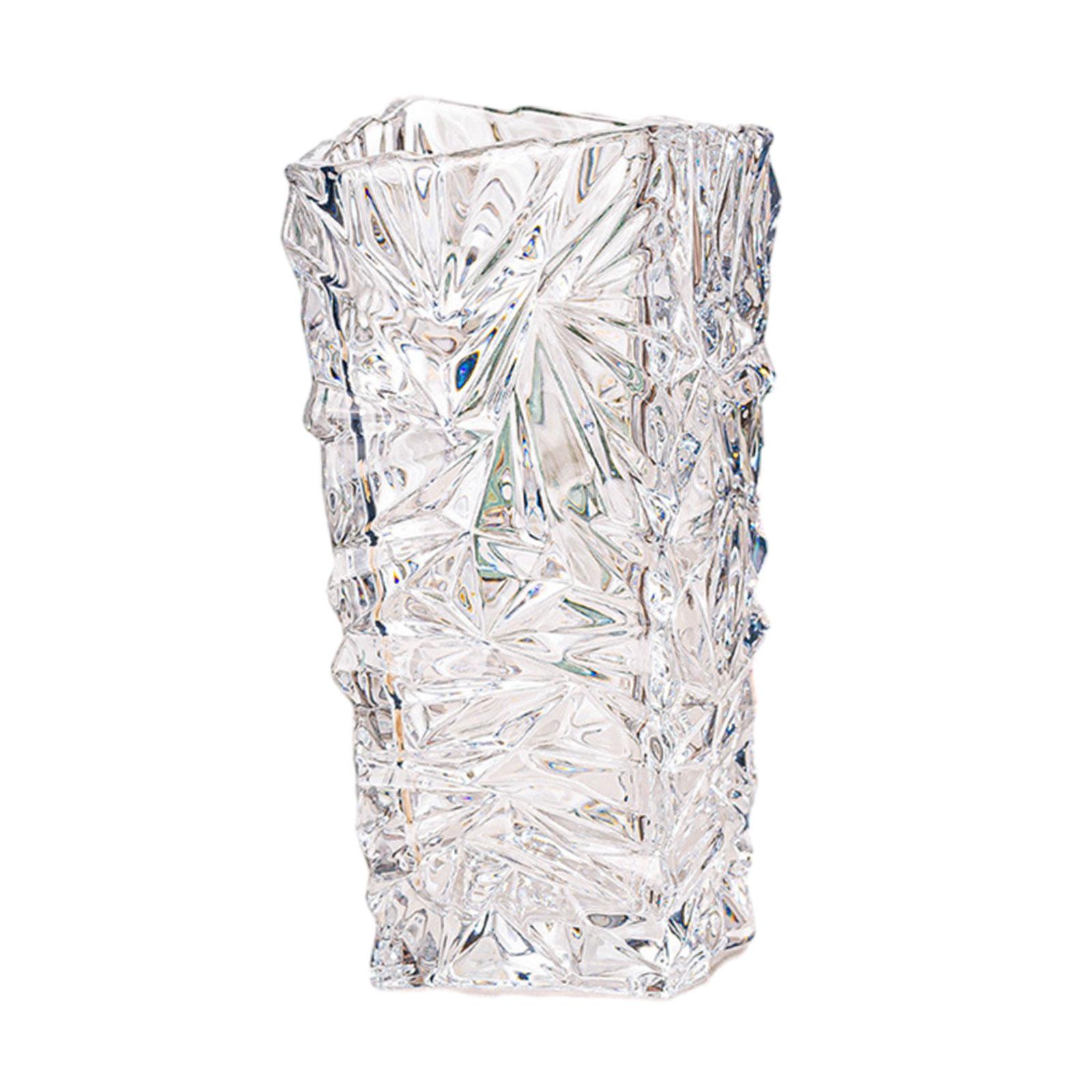 

25 см ваза для цветов из стекла, геометрические фигуры, декоративное украшение стола, центральные элементы для офисного стола, книжного шкафа, многофункциональная прозрачный