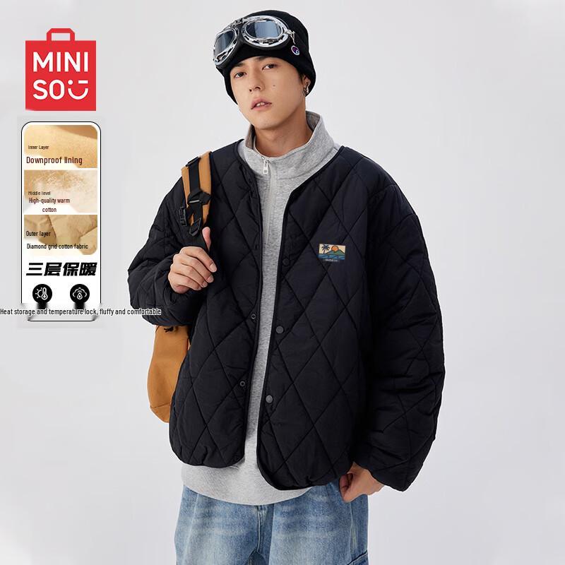 MINISO Unisex Lightweight Collarless Puffer Jacket