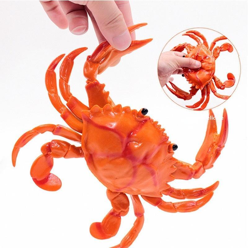 Non Toxic Soft Pvc Squeaky Crab Lobster Toy Realistic Sound For Kids Bath Time Pretend Play