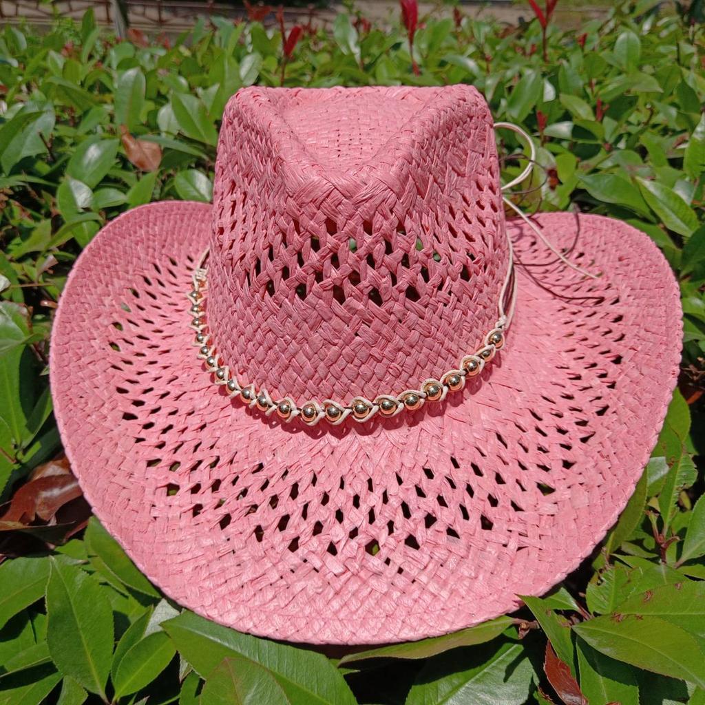 Leather Western Cowboy Hat Men'S Gentleman Godfather Hat Pu Material Panama Cowboy Hat Jazz Hat Sombrero Para Hombres