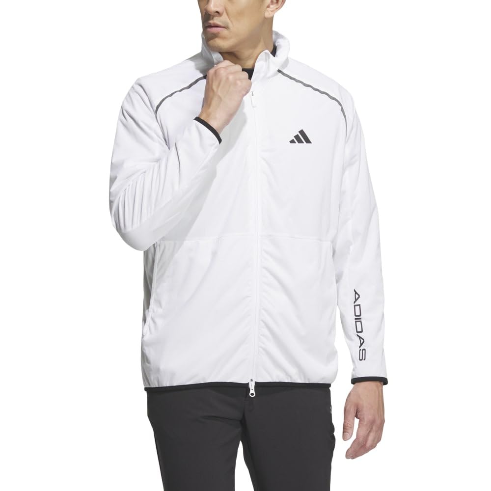 Golf Jacket Windproof Water Repellent Stretch Jacket White [Adidas Golf] WIND.RDY Men's