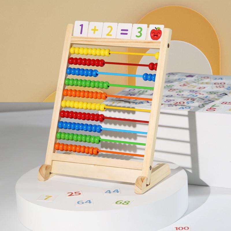 

Educational Wooden Math Teaching Tool For Elementary Students Enhance Learning And Development Counting Beads Addition And Subtraction Tool Qm-521 Colorful