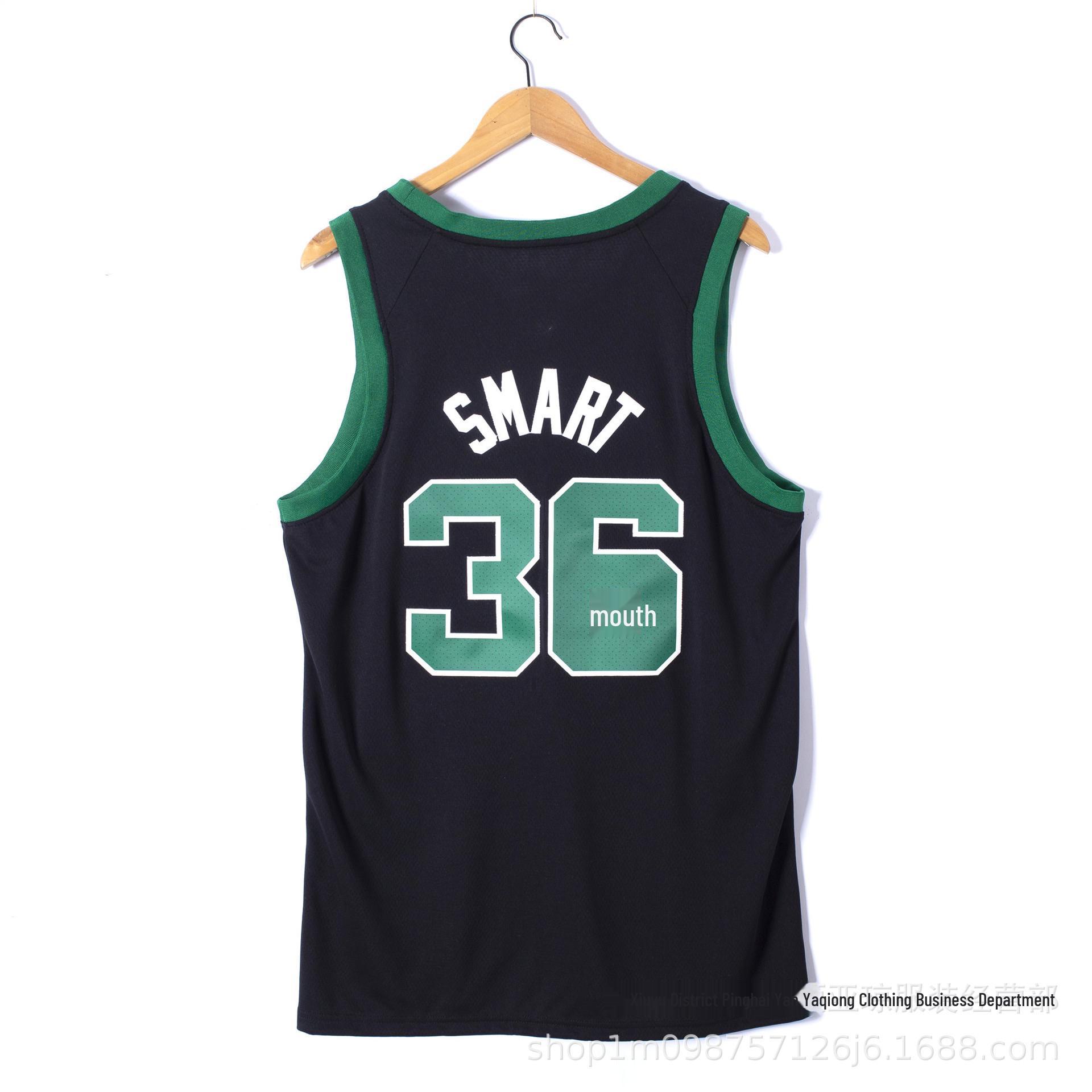 

Селтикс Нет. 36 Маркус Смарт вышитая баскетбольная майка XL