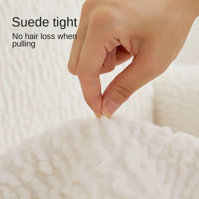 Soft Plush L Shape Sofa Cover Winter Warm Couch Mat Thicken Slipcover for Living Room Home Decor