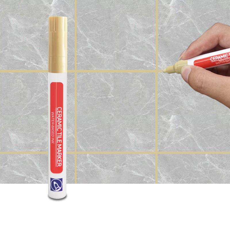 Ceramic Tile Gap Marker Pen Wall Seam Color Pen For Tiles Floor Bathroom Decontamination Seam Repair Cleaner Agents Paint
