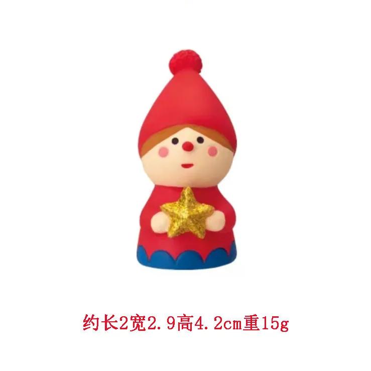 2025 Christmas Tree Santa Claus Cake Decoration Crafts Figurines Home Decor Christmas Ornaments Fairy Garden Accessories Gift