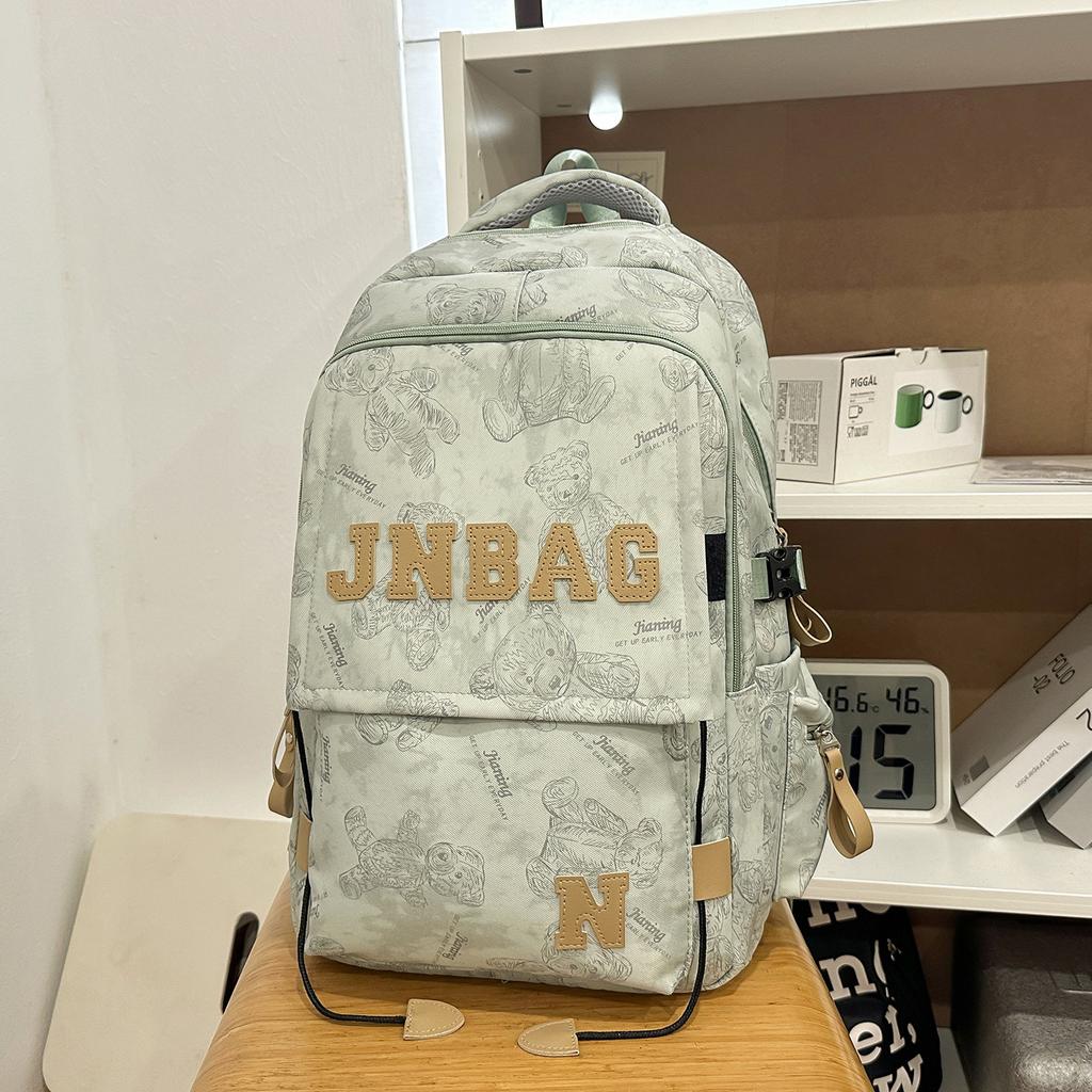 Schoolbag New Schoolbag Boys High School Students Large Capacity Backpack Junior High School Girls Print College Students Leisure Travel Backpack