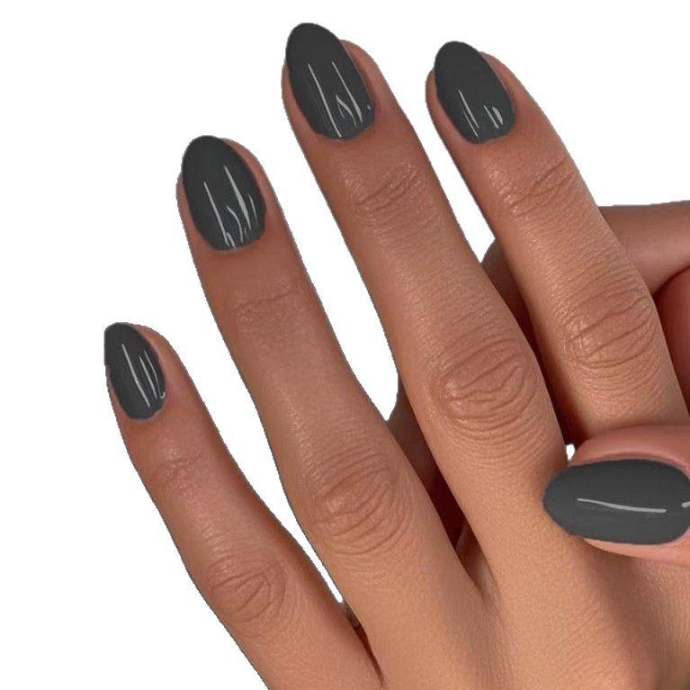 Removable Solid Color Wearable Nail Tips - Set of 24 False Nails