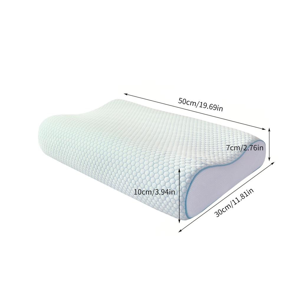 Memory Foam Pillow, Orthopedic Pillow for Neck Pain, 3D Ergonomic Pillow, Side and Back Pillow for Neck Pain, Ideal for Side, Back, and Stomach