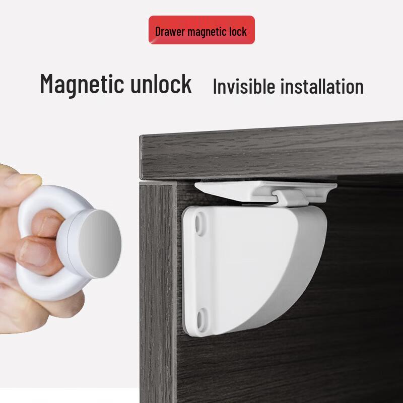 Magnetic Invisible Drawer Safety Lock