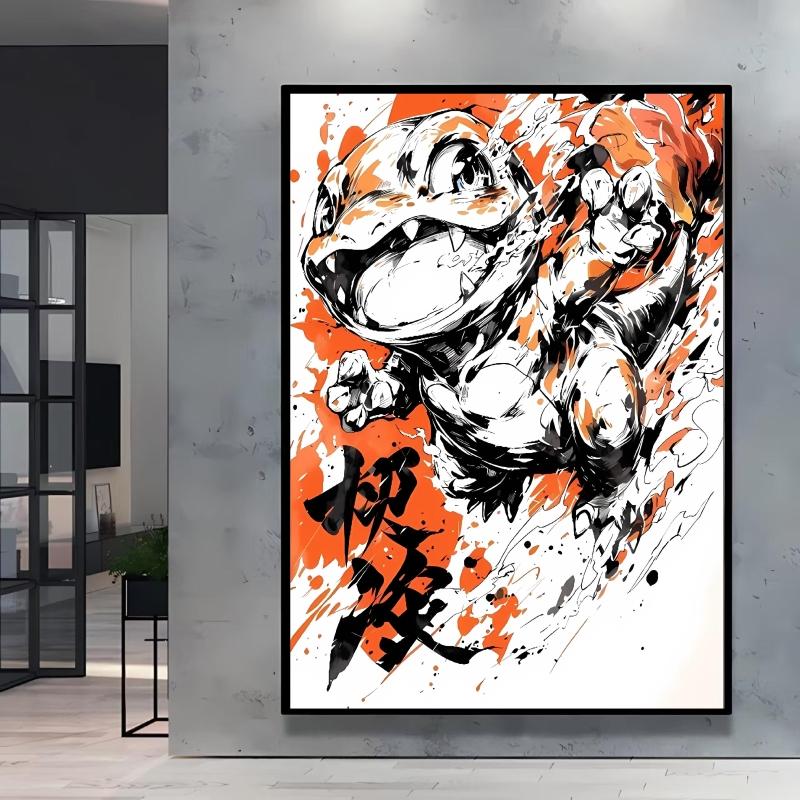 Hot Anime Poster Pokemon Squirtle Canvas Painting Hd Images High Quality Art Home Children's Bedroom Wall Decor Holiday Gifts