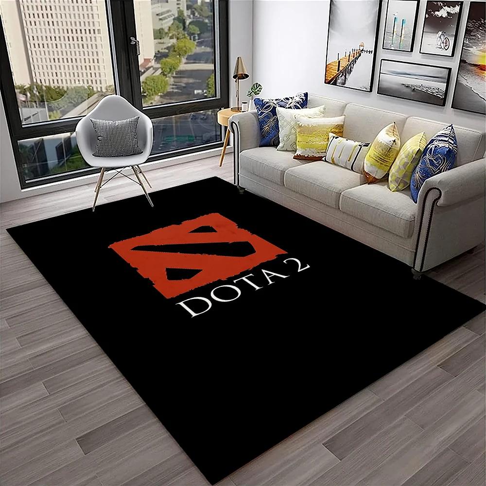 3D Klassiker Spiel Dota2 Gamer HD Teppich für Zuhause Wohnzimmer Schlafzimmer Sofa Fußmatte Dekor, Kinder Spielbereich Teppich Rutschfeste Bodenmatte