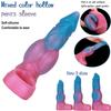 New Alien Dog Dick Penis Sleeve Colorful Cock Sleeve Reusable Condom Soft Silicone Men Sex Toy Penis Enlargement Bold Extender