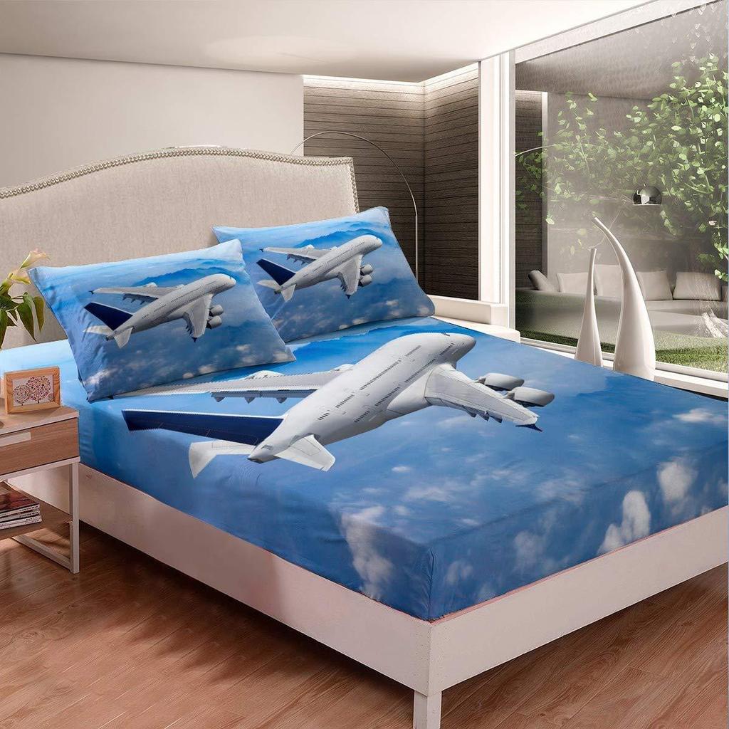 Tier Hund Muster Bett Hut Dreiteilig Digitaldruck Bettwäsche Bett Hut Dreiteiliges Set Kinder und Erwachsene