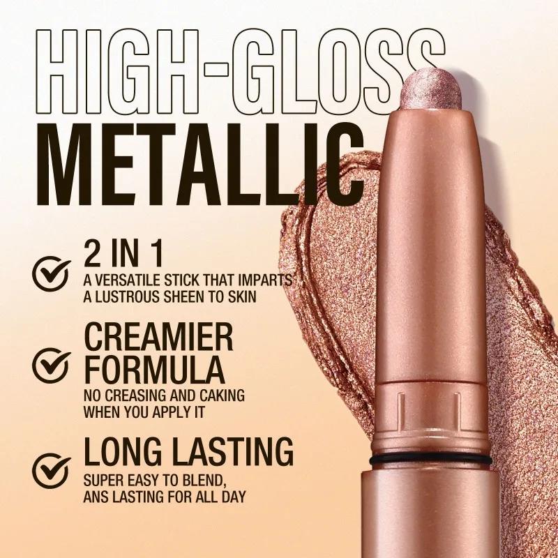 Pearlescent Eyeshadow Pencil Glitter Silkworm Liner Pen Highlighter Shimmer Lasting Matte Eye Shadow Stick Eyes Makeup Cosmetics