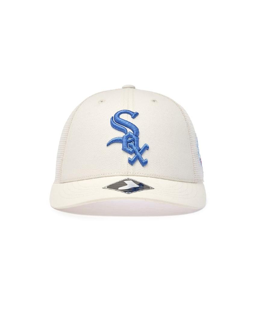 Emelbi Signature Patch Mesh Cap Chw (Cream)
