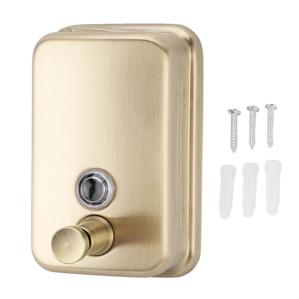 Wall Mount Commercial Soap Dispenser Large Capacity Leakproof Manual Stainless Steel Soap Dispenser for Hotel Bathroom