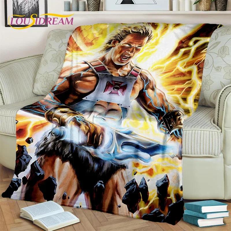 Cartoon He Man Masters of Universe Blanket,Soft Throw Blanket for Home Bedroom Bed Sofa Picnic Travel Office Cover Blanket Kids