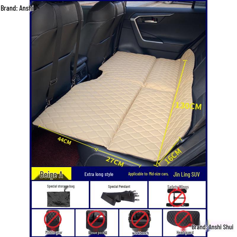 Foldable Car Rear Seat Sleeping Mattress for Travel