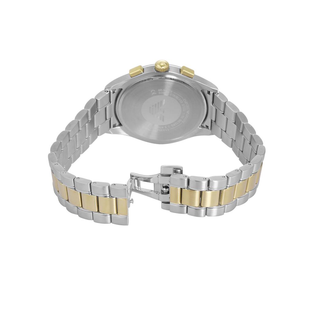 Emporio Armani Swiss Made PAOLO AR11579 Men's Watch, Silver & Gold