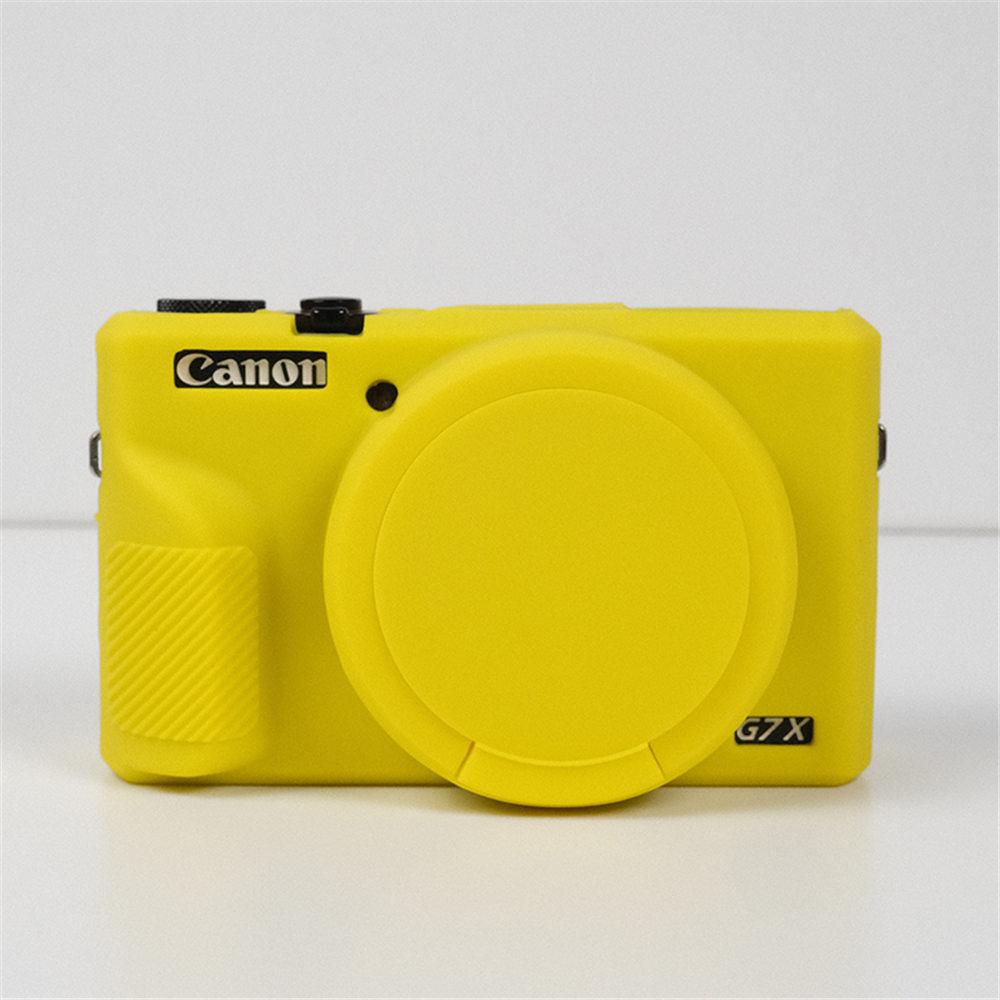 G7XIII Soft Silicone Armor Camera Body Case For Canon G7X III G7X Mark III G7X3 Rubber Protection Cover Skin With Lens Cap