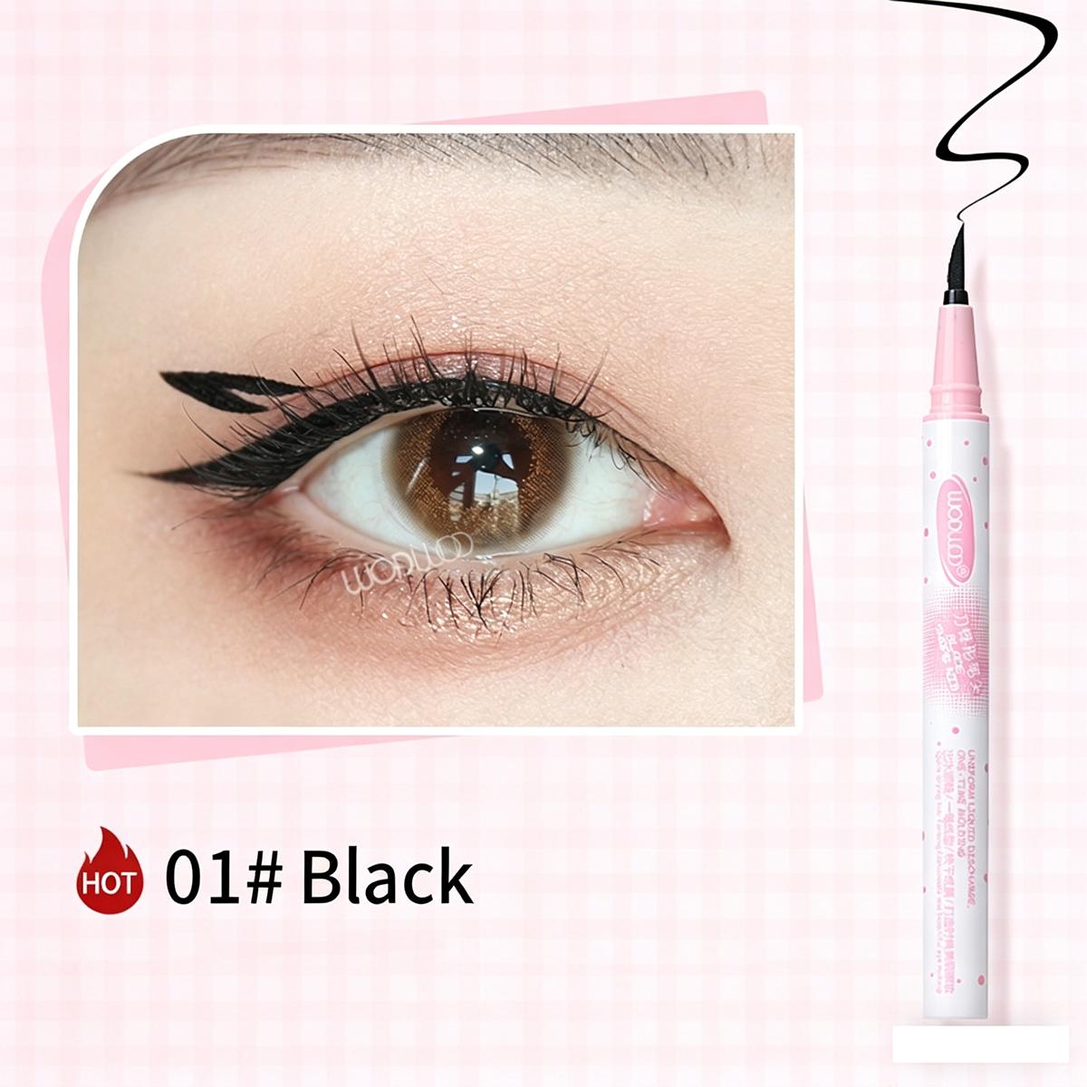 

WODWOD Liquid Eyeliner Pen, Smooth Long Lasting Waterproof Quick Dry, Smudge Proof Natural High Pigment Eye Makeup