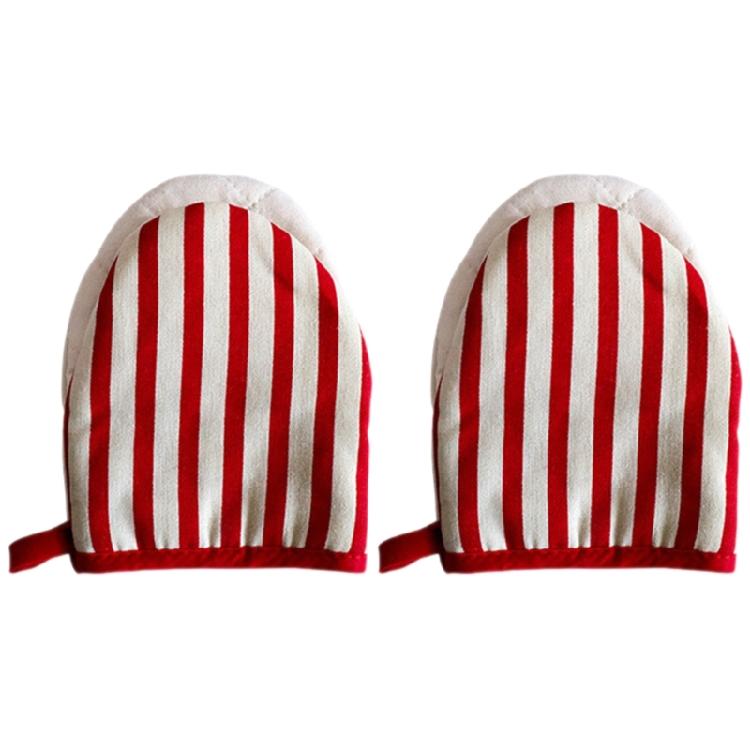 Schützende Küchenofenhandschuhe mit Punkte-Charm, Hitzebeständige und Rutschfeste Ofenhandschuhe zum Kochen und Backen